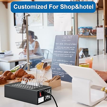 50-Port 200 W USB Charging Station