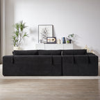 Modern Chenille Upholstered Sectional Sofa Couch Set,Modular 108' L Shaped Sectional Living Room Sofa Set With 6 Pillows,Free Combination Sofa Couch for Living Room,Bedroom(Left Chaise)W834P240009