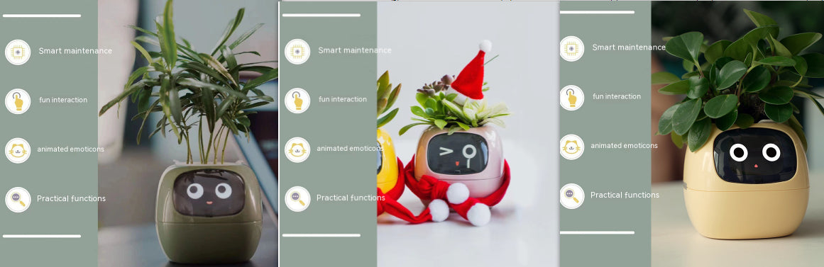 Smart Planter Endless Fun Over 49 Rich Expressions 7 Smart Sensors And AI Chips Make Raising Plants Easy And Fun Set33 Small