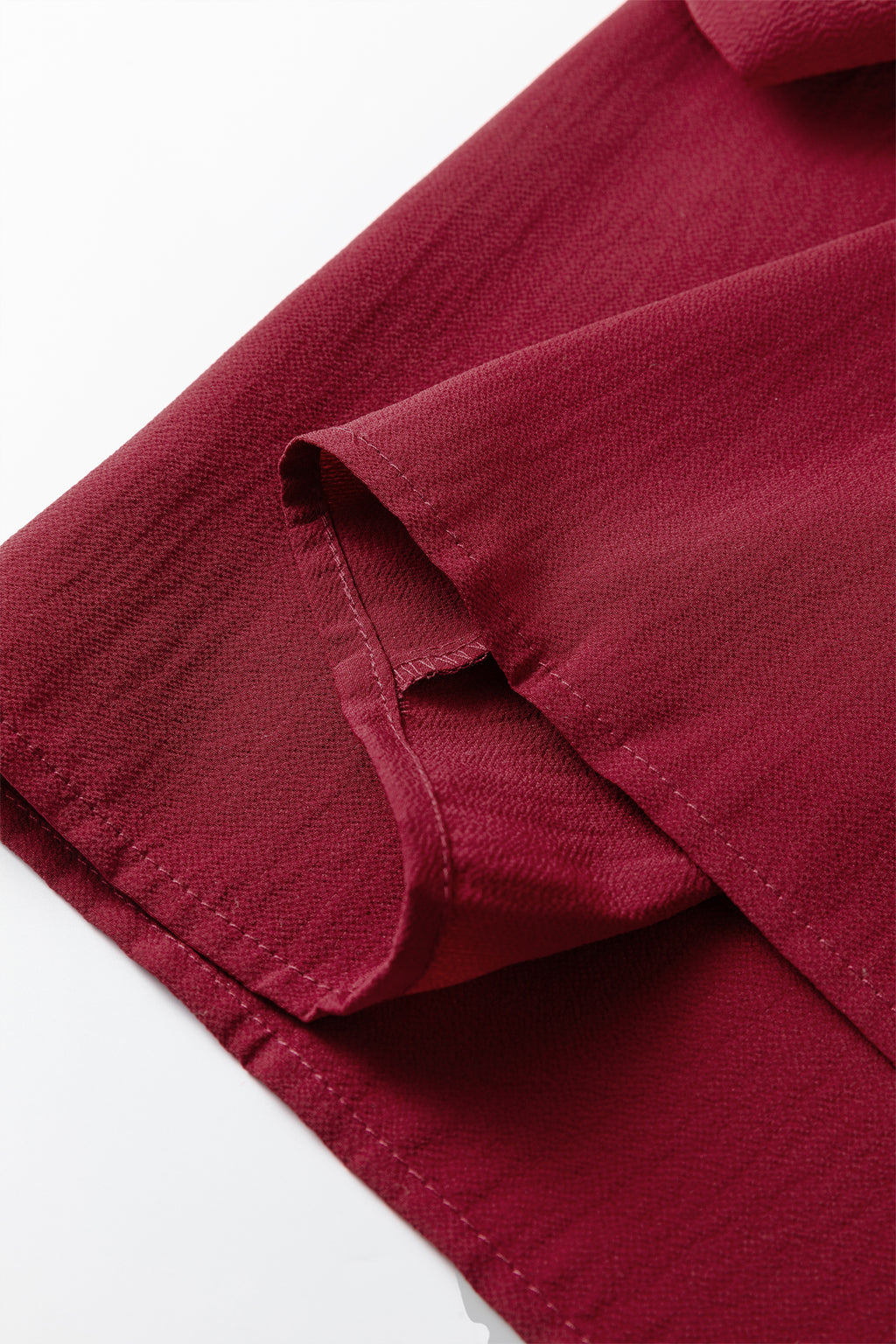 Fiery Red Black Frill Tiered Drawstring Waist Maxi Skirt- Women