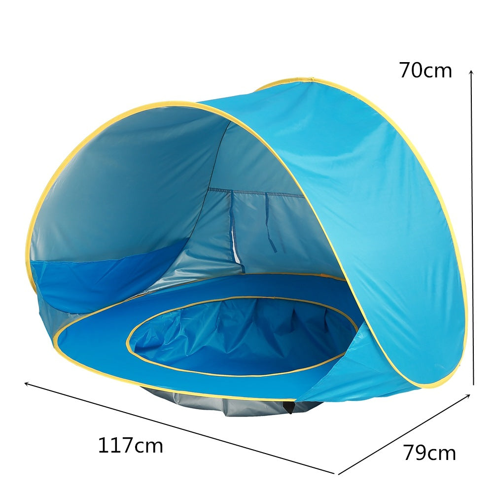 Baby Beach Tent Kids Outdoor Camping Easy Fold Up Waterproof Up Sun Awning Tent UV-protecting