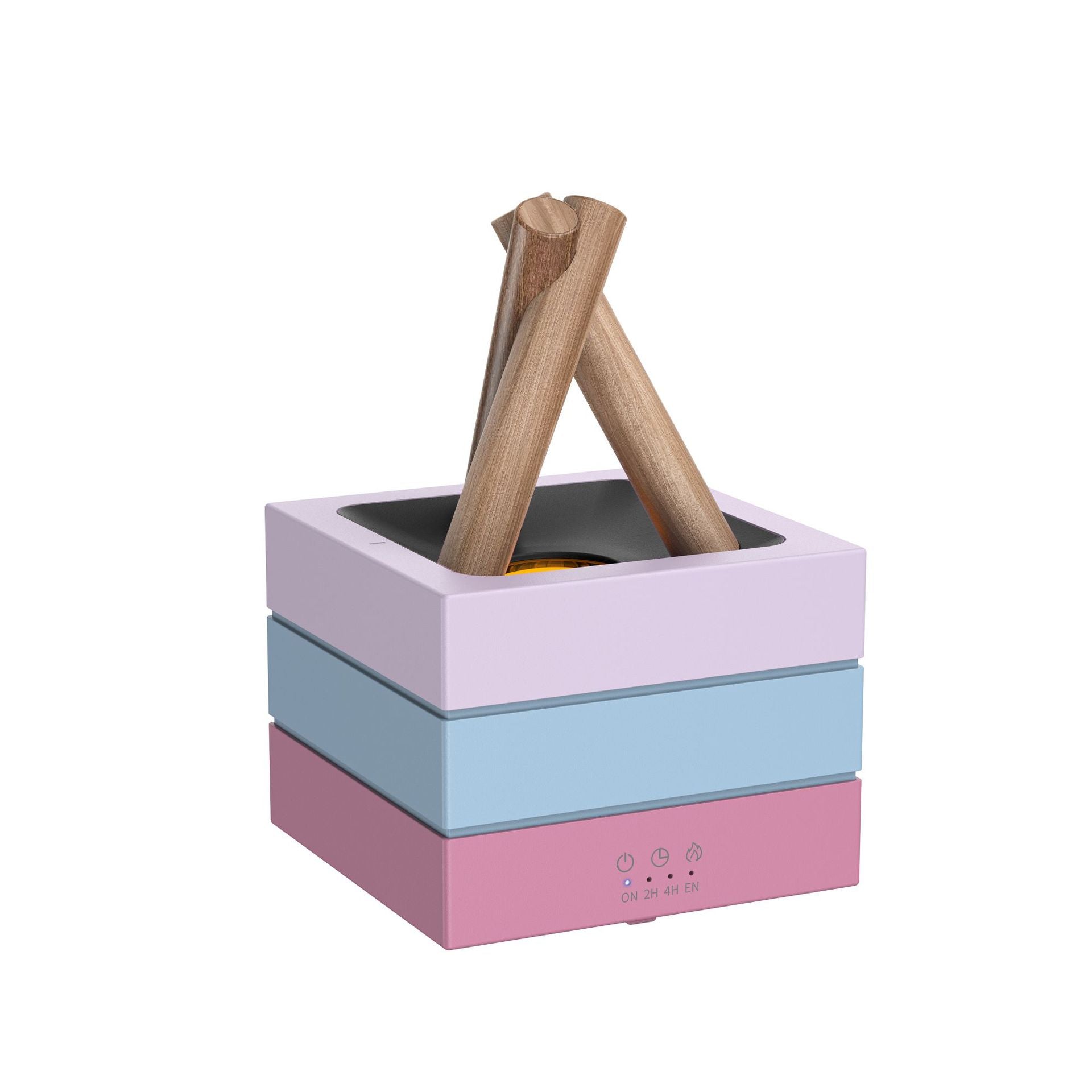 Flame Effect Aromatherapy Humidifier Aroma Diffuser Desktop Usb Plug-in Heavy Fog Humidifier USB Desktop Diffuser With Large Mist Essential Oil Compatible 7-Color LED Light VK602 Contrast Color USB plug in