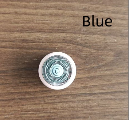 2 In 1 Hair Remover Women's Double Head Shaver Private Pubic Hair Trimmer Electric Razor Wet Dry Electric Body Hair Blue Shaver Head 2 No plug