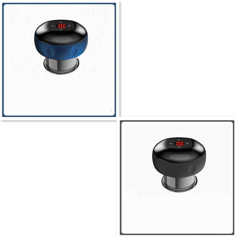 Electric Vacuum Cupping Massage Body Cups Anti-Cellulite Therapy Massager For Body Electric Guasha Scraping Fat Burning Slimming Blue and black 12speed charging USB