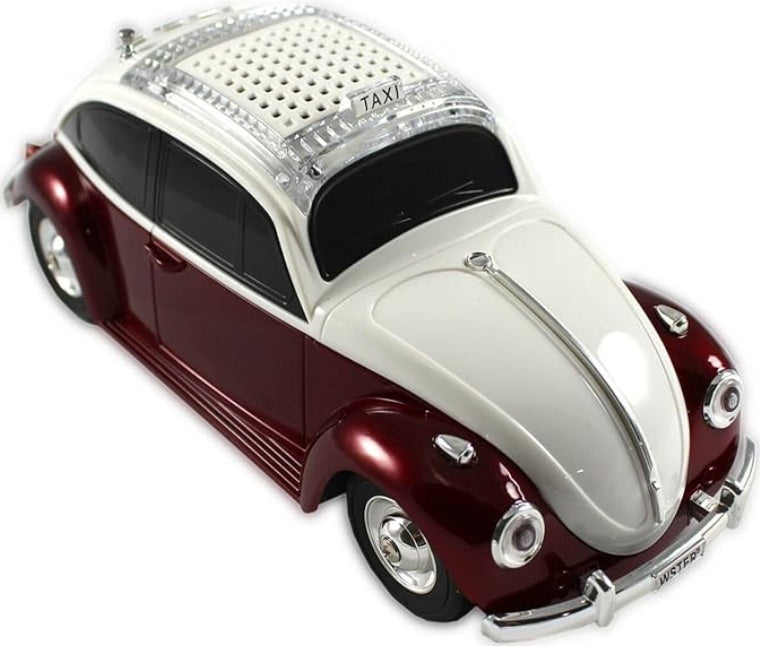 Radio Receptor Car-shaped Design White Red