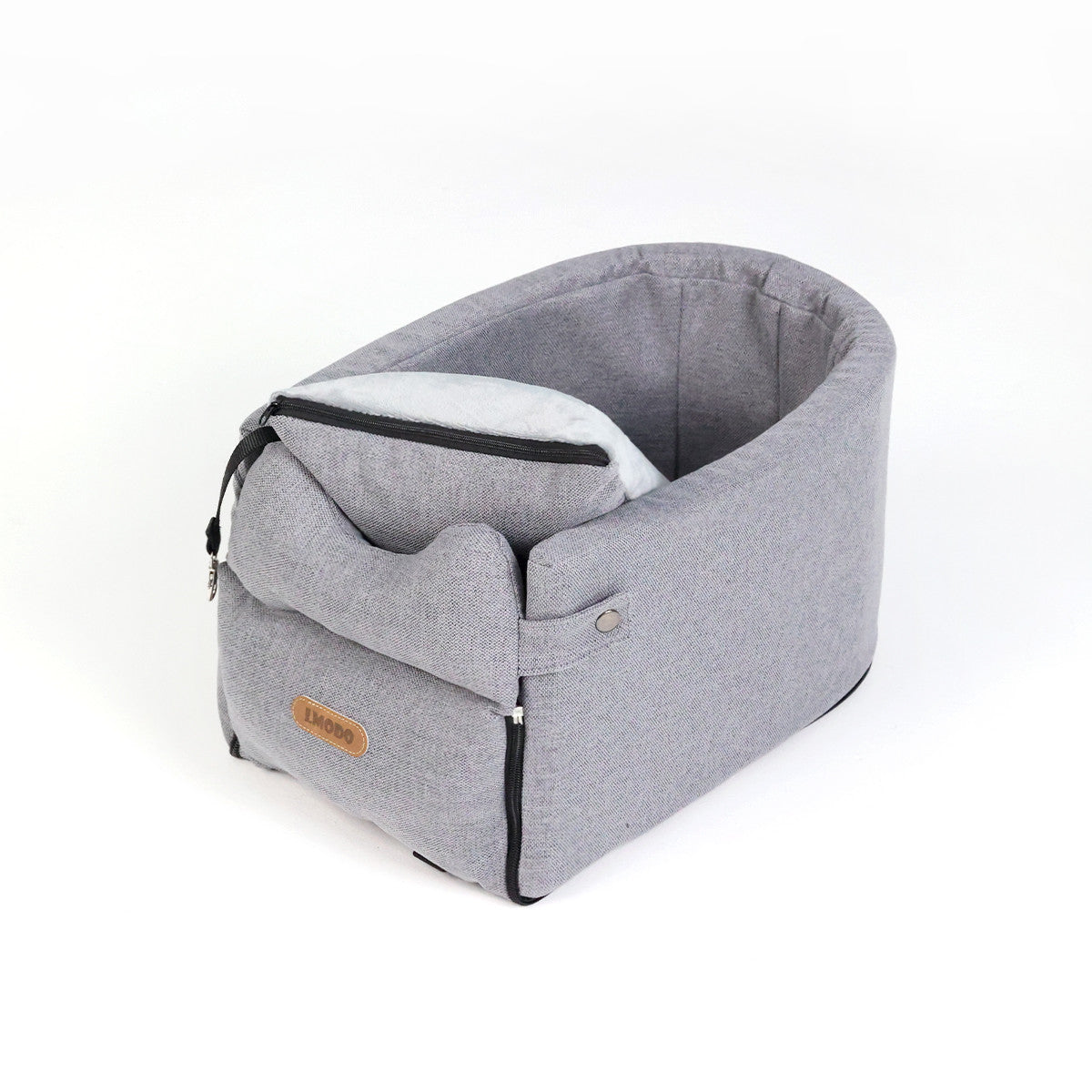 Car Central Dog Car Seat Bed Portable Dog Carrier For Small Dogs And Cats Safety Travel Bag Accessories Pet Products Gray Average Size