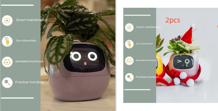 Smart Planter Endless Fun Over 49 Rich Expressions 7 Smart Sensors And AI Chips Make Raising Plants Easy And Fun Set16 Small