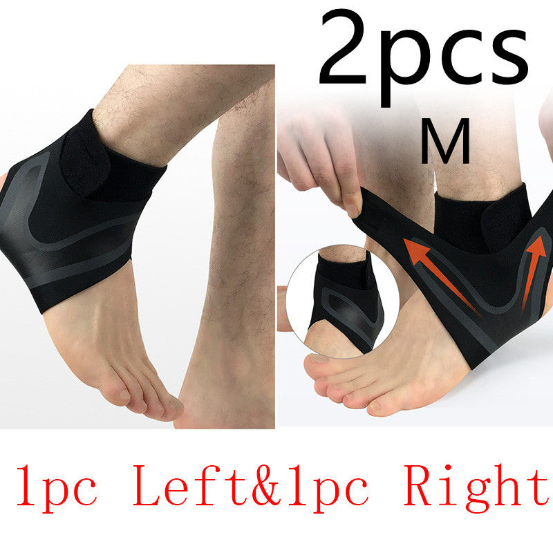 Ankle Support Brace Safety Running Basketball Sports Ankle Sleeves SET M 2pcs Suit