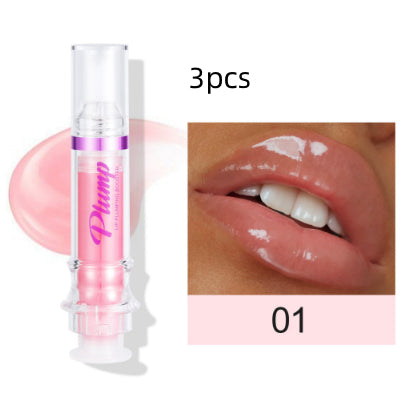 New Tube Lip Rich Lip Color Slightly Spicy Lip Honey Lip Glass Mirror Face Lip Mirror Liquid Lipstick 1color3pcs