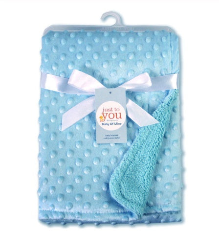 Polar Dot Baby Blanket Blanket Newborn Baby Swaddle Wrap Envelope Bebe Wrap Newborn Baby Bedding Blanket blue 102x76cm