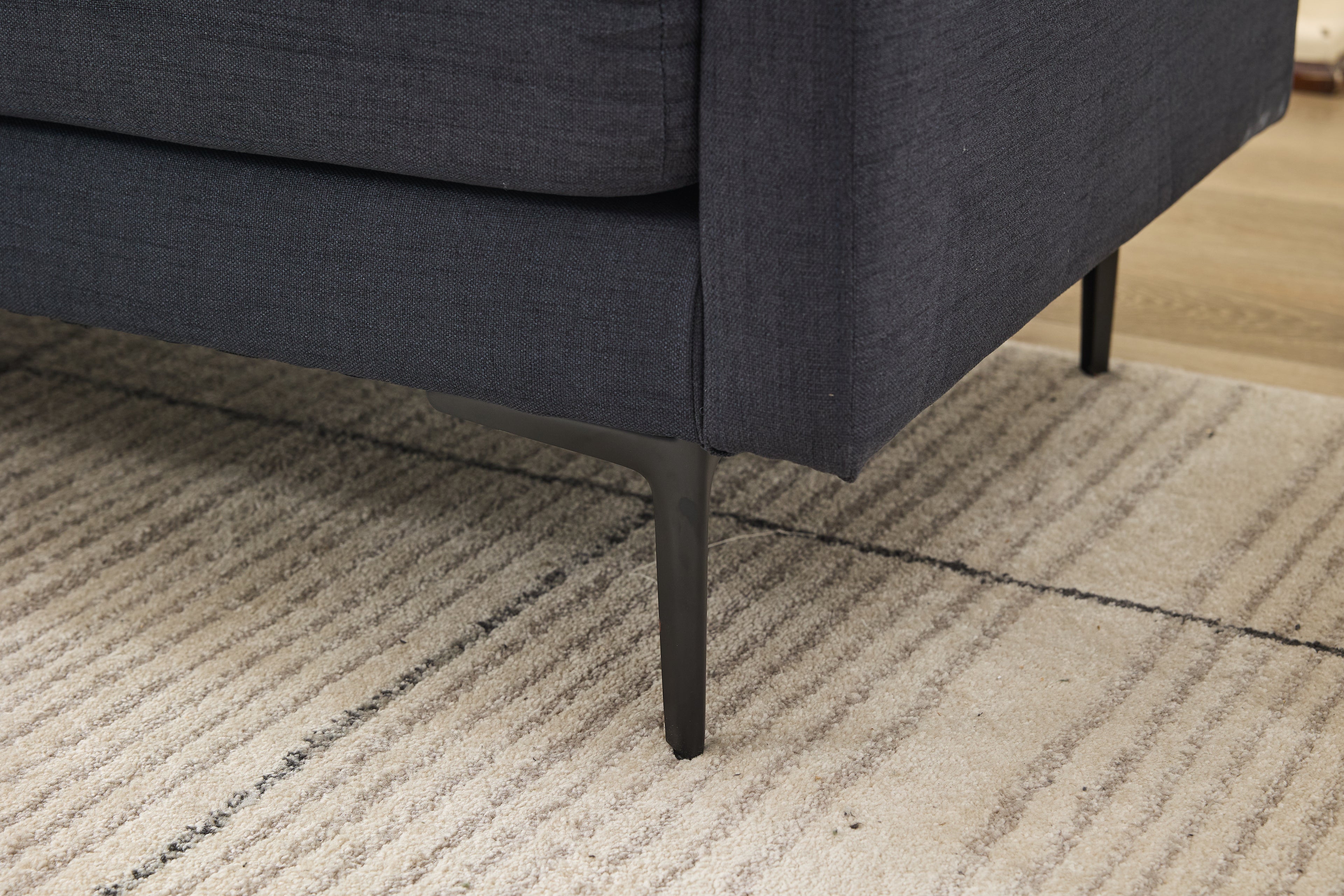 106' W Sectional L Shaped Sofa Couch Set for Living Room, Convertible Oversized 6-Seat Corner Sofa Sets with 2 Pillows, Modern Linen Sofas with Metal Legs for Living Room Apartment