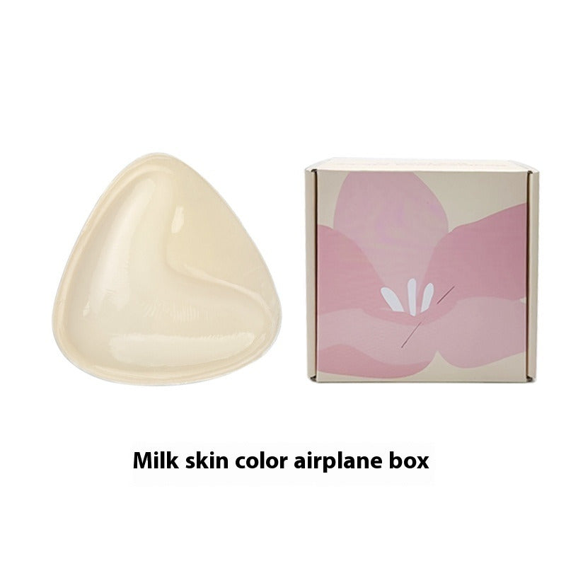 Double Sided Adhesive Sticky Bra Inserts Push Up Thick Sponge Breast Lift Pads Women Swimsuit Bikini Cup Enhancer Milk skin Airplane Box