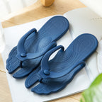 Folding beach slippers Dark blue