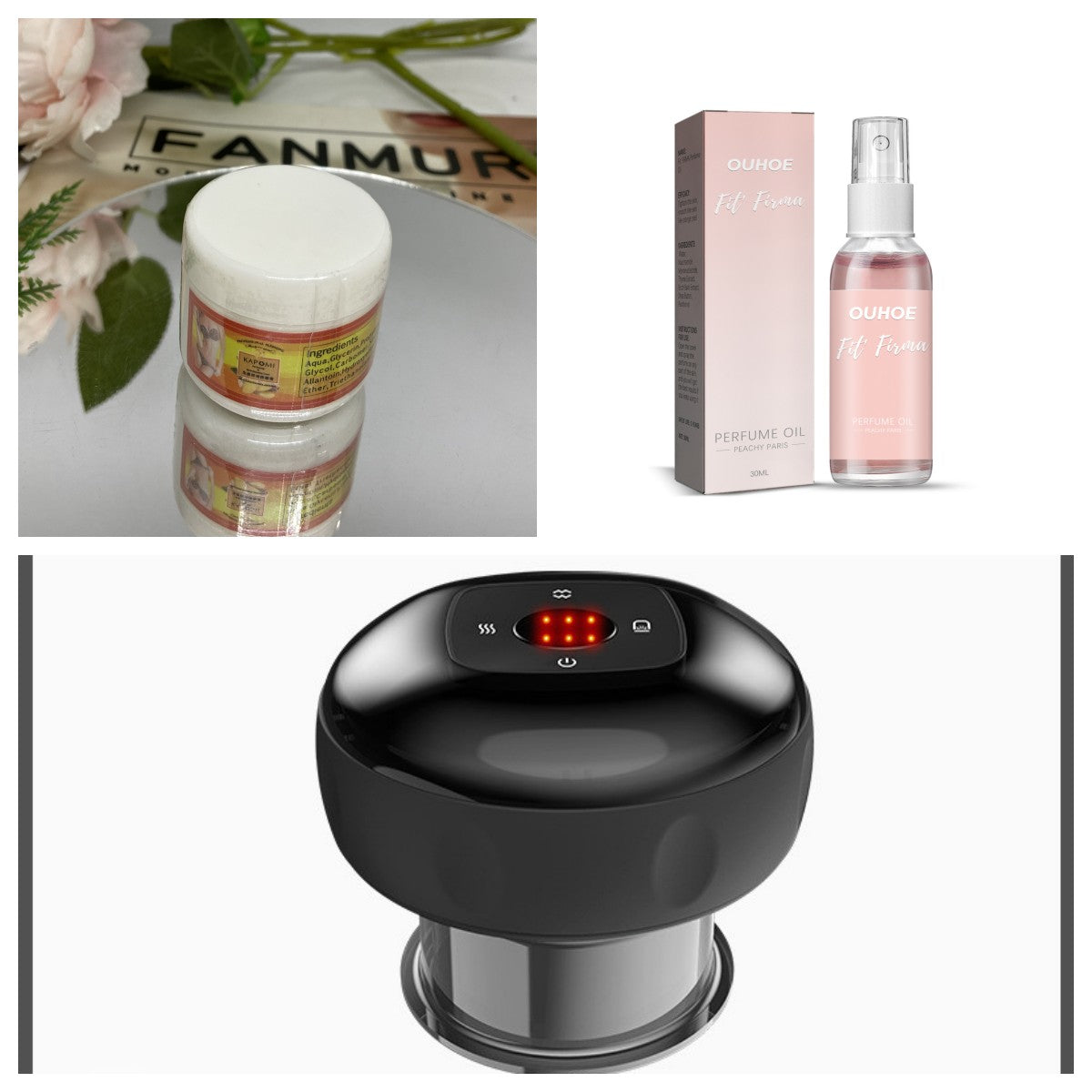 Electric Vacuum Cupping Massage Body Cups Anti-Cellulite Therapy Massager For Body Electric Guasha Scraping Fat Burning Slimming Set 6speed charging USB