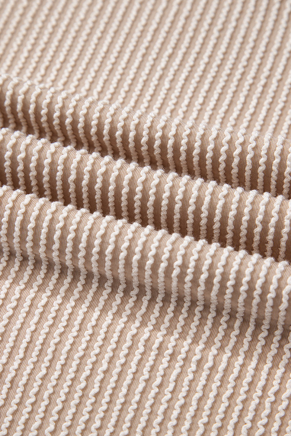 Parchment Ribbed Knit Patched Pocket Wide Leg Overalls- Women