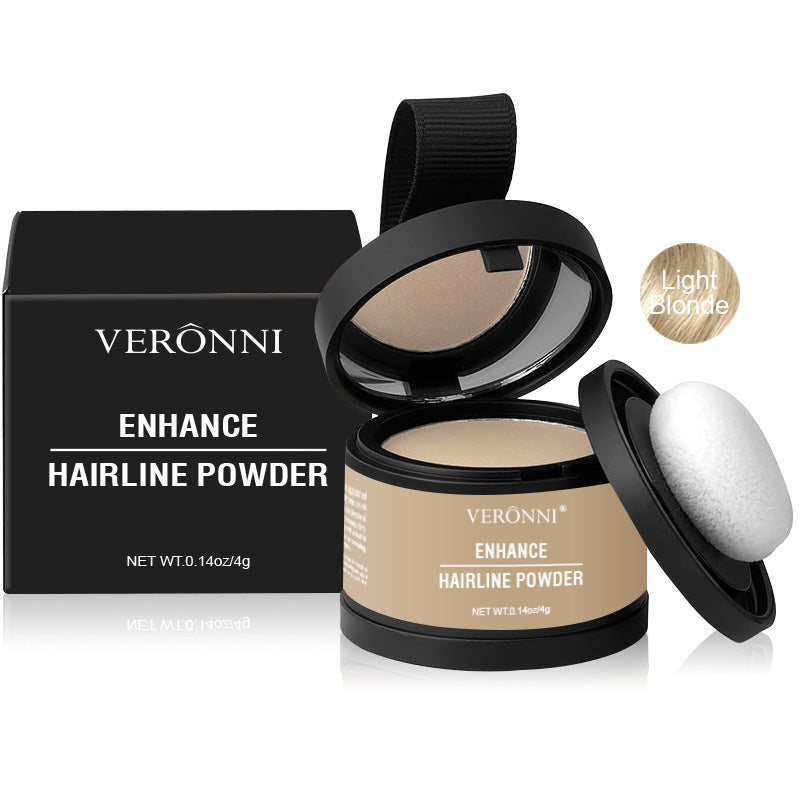 14 Color Hair Line Powder Black Root Up Natural Instant Waterproof Hairline Shadow Concealer Coverage Paint Repair Fill In Hair 4g Light Blonde