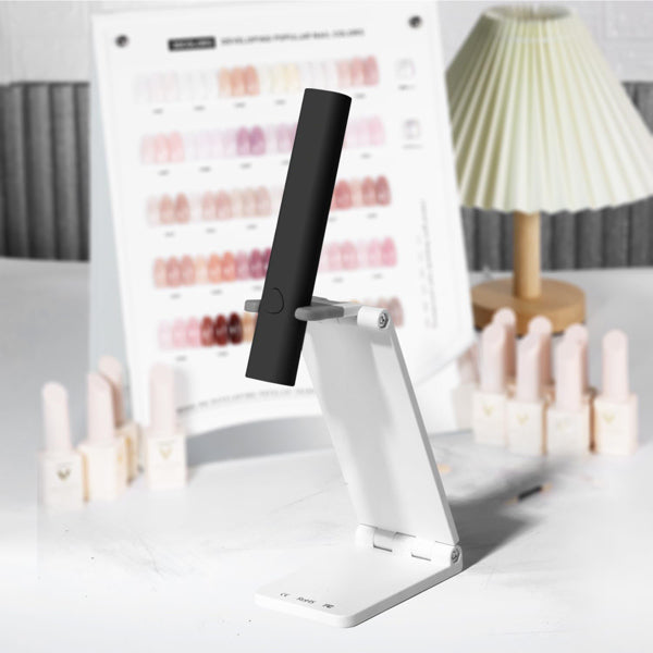 UV For Gel Nails, Mini U V LED Nail Light Handheld, With Bracket, Portable Nail Dryer, Rechargeable USB Wireless, For Fast Drying, Black
