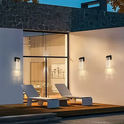 Outdoor Waterproof Transparent LED Crystal Wall Light Supports