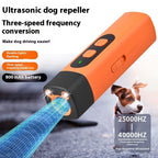 Pet Dog Repeller Ultrasonic Dog Training Device Rechargeable Anti Dog Bark Deterrent Device With LED Flashlight Pets Supplies