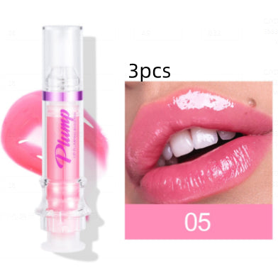 New Tube Lip Rich Lip Color Slightly Spicy Lip Honey Lip Glass Mirror Face Lip Mirror Liquid Lipstick 5Color3pcs