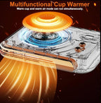 2-in-1 Thermostatic Cup Mat & Warm Air Blower