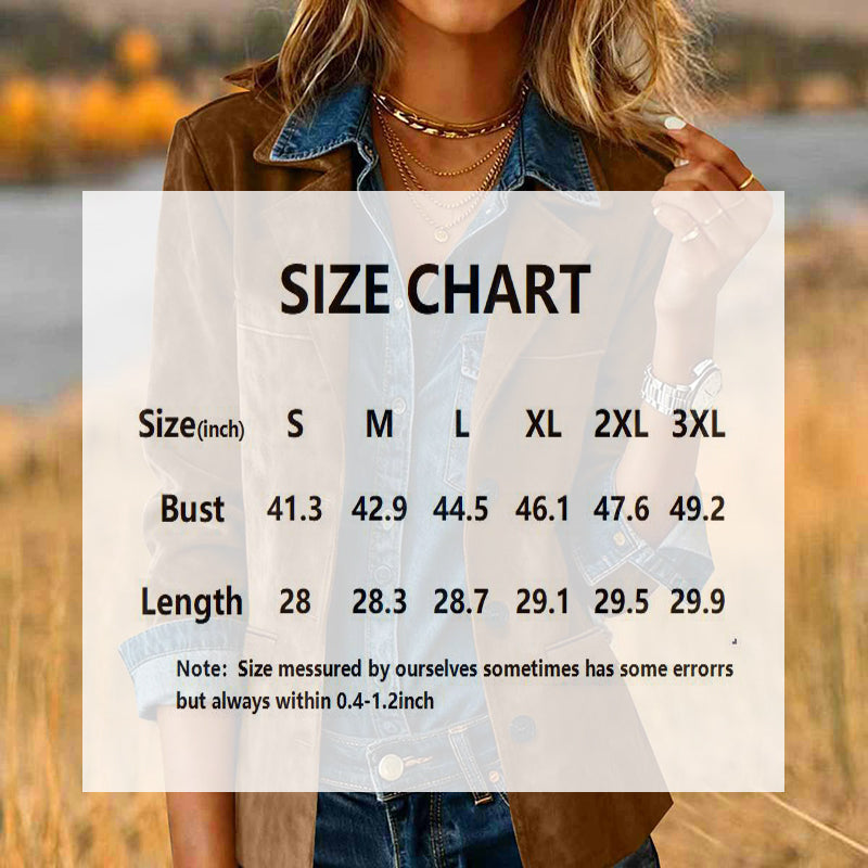 Plus Size Women's Solid Color Blazer Jacket Notch Lapel Long Sleeve Motorcycle Coat With Pockets For Office&Formal Wear