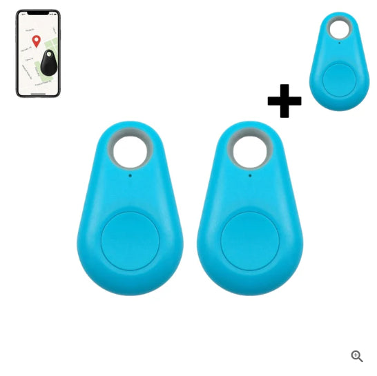Water Drop Bluetooth-compatible Anti Lost Object Finder 3PCS Blue 2
