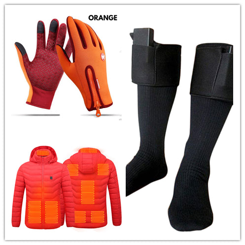Winter Gloves Touch Screen Riding Motorcycle Sliding Waterproof Sports Gloves With Fleece SET1