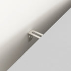 Modern 6-Drawer Dresser, Chest of Drawers for Bedroom, Living Room, Hallway, and Entryway - Large Storage Cabinet, White,Drawer panel with wavy patterns