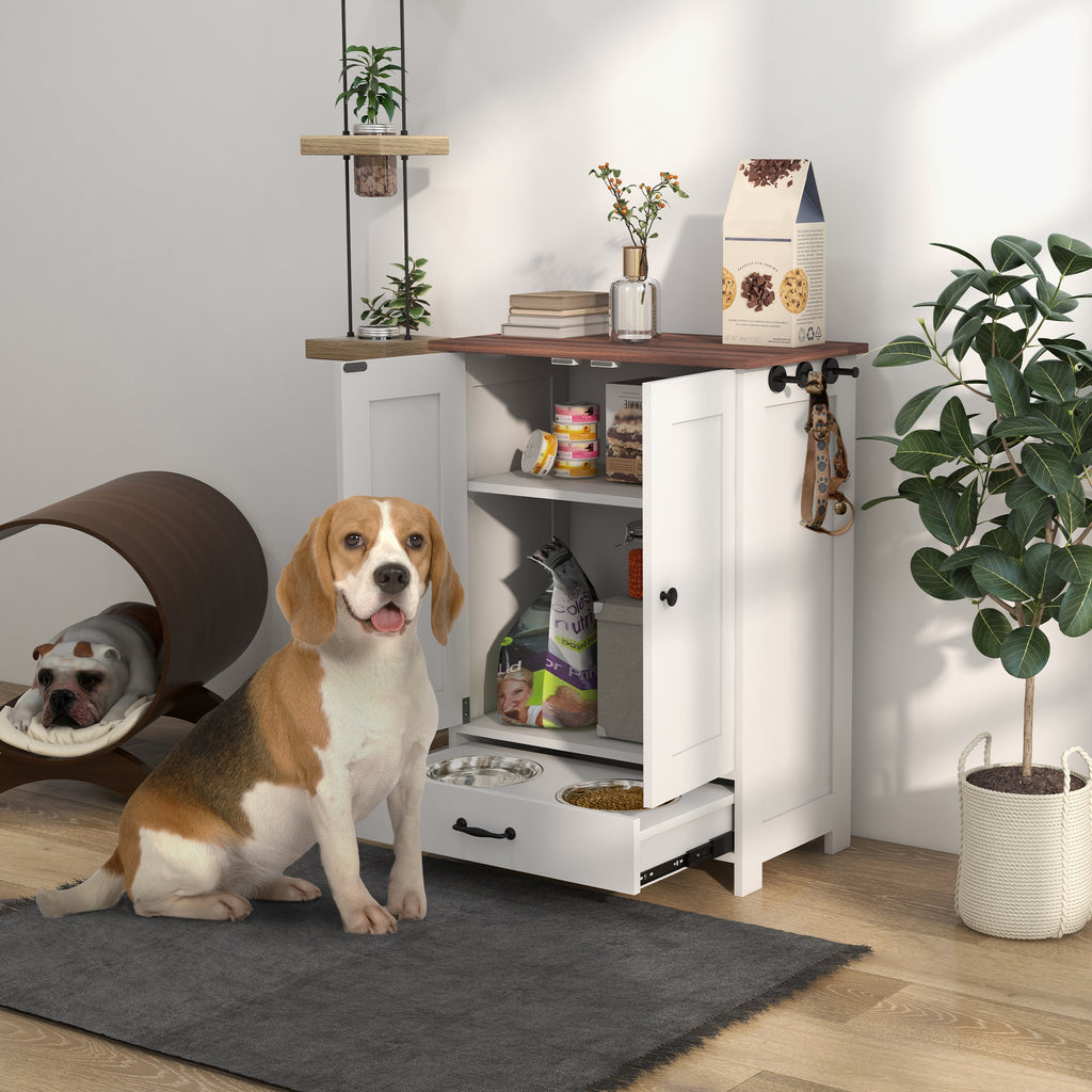 Pet Feeding Station White 915x450x195 mm