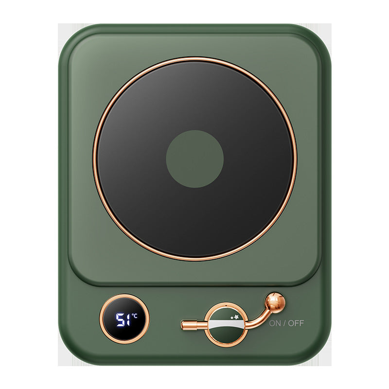 Milk Heating Insulation Base Desktop Digital Display Warming Pad Green plated collaterals