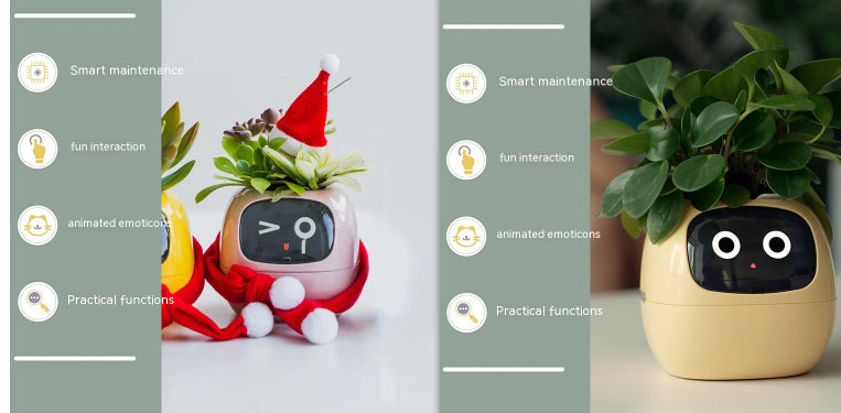 Smart Planter Endless Fun Over 49 Rich Expressions 7 Smart Sensors And AI Chips Make Raising Plants Easy And Fun Set48 Small