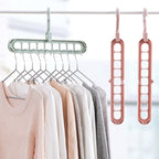 9-hole Clothes Hanger Organizer Space Saving Hanger Multi-function Folding Magic c Scarf Clothes Storage