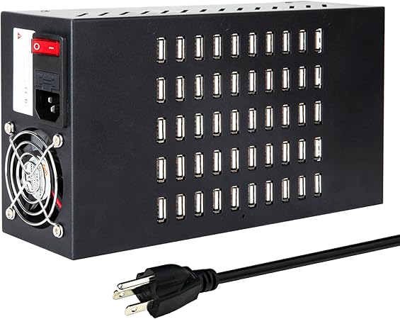 50-Port 200 W USB Charging Station