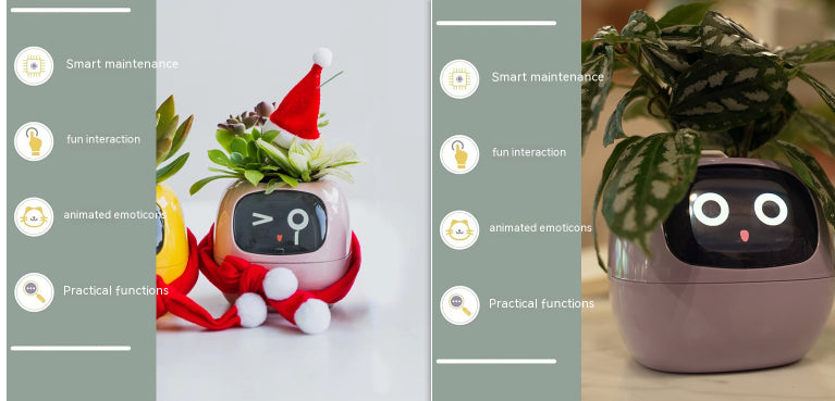 Smart Planter Endless Fun Over 49 Rich Expressions 7 Smart Sensors And AI Chips Make Raising Plants Easy And Fun Set46 Small