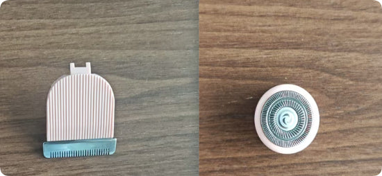 2 In 1 Hair Remover Women's Double Head Shaver Private Pubic Hair Trimmer Electric Razor Wet Dry Electric Body Hair Set1 No plug