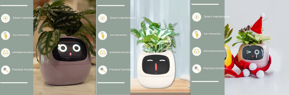 Smart Planter Endless Fun Over 49 Rich Expressions 7 Smart Sensors And AI Chips Make Raising Plants Easy And Fun Set38 Small