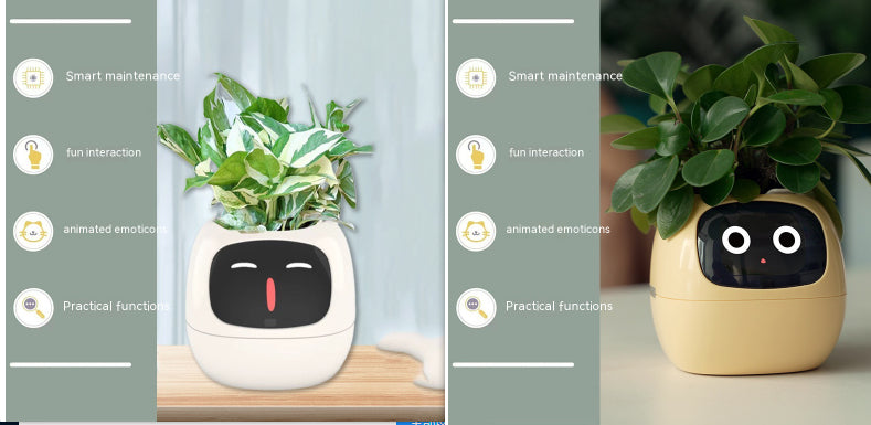 Smart Planter Endless Fun Over 49 Rich Expressions 7 Smart Sensors And AI Chips Make Raising Plants Easy And Fun Set56 Small