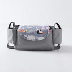 Multifunction Baby Stroller Bag Organizer Maternity Nappy Bag Stroller Accessories Cup wheelchair bag Grey bear