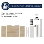 Electric Standing Desk Height Adjustable Desk for Home and Office Computer Table Gaming Desk Modern Luxiury Table 55' Lift-up Desk