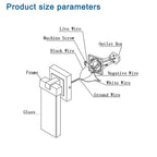 Outdoor Waterproof Transparent LED Crystal Wall Light Supports