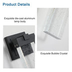 Outdoor Waterproof Transparent LED Crystal Wall Light Supports