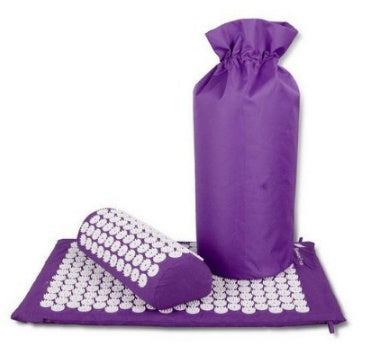 Acupuncture Yoga Cushion Massage Cushion and Pillow Purple Set