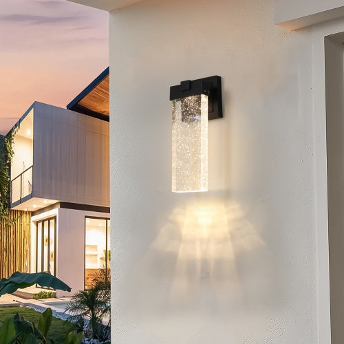 Outdoor Waterproof Transparent LED Crystal Wall Light Supports