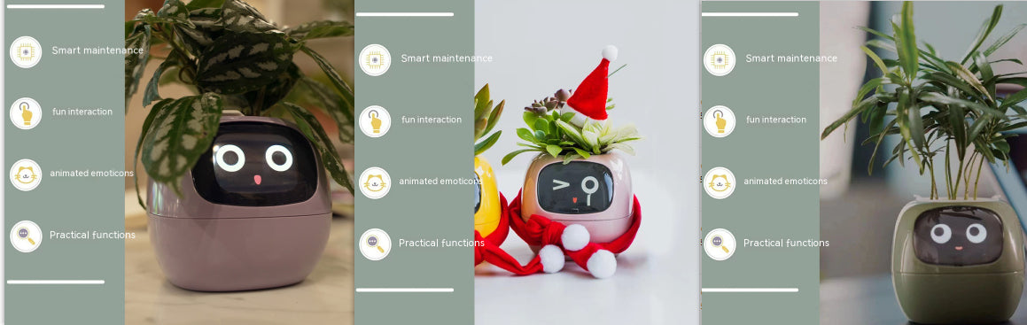 Smart Planter Endless Fun Over 49 Rich Expressions 7 Smart Sensors And AI Chips Make Raising Plants Easy And Fun Set31 Small