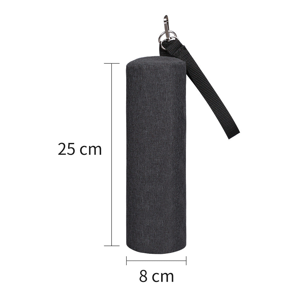 Golf Beer Cooler Bag Cylinder Crossbody Outdoor Long Tube Insulated Bag Small Size Thermal Bag Black