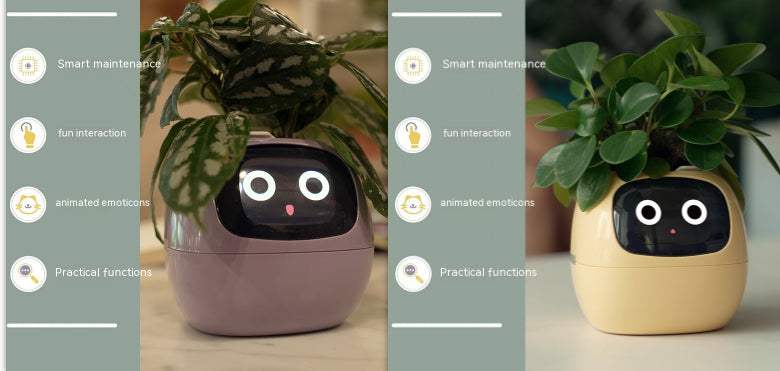 Smart Planter Endless Fun Over 49 Rich Expressions 7 Smart Sensors And AI Chips Make Raising Plants Easy And Fun Set52 Small