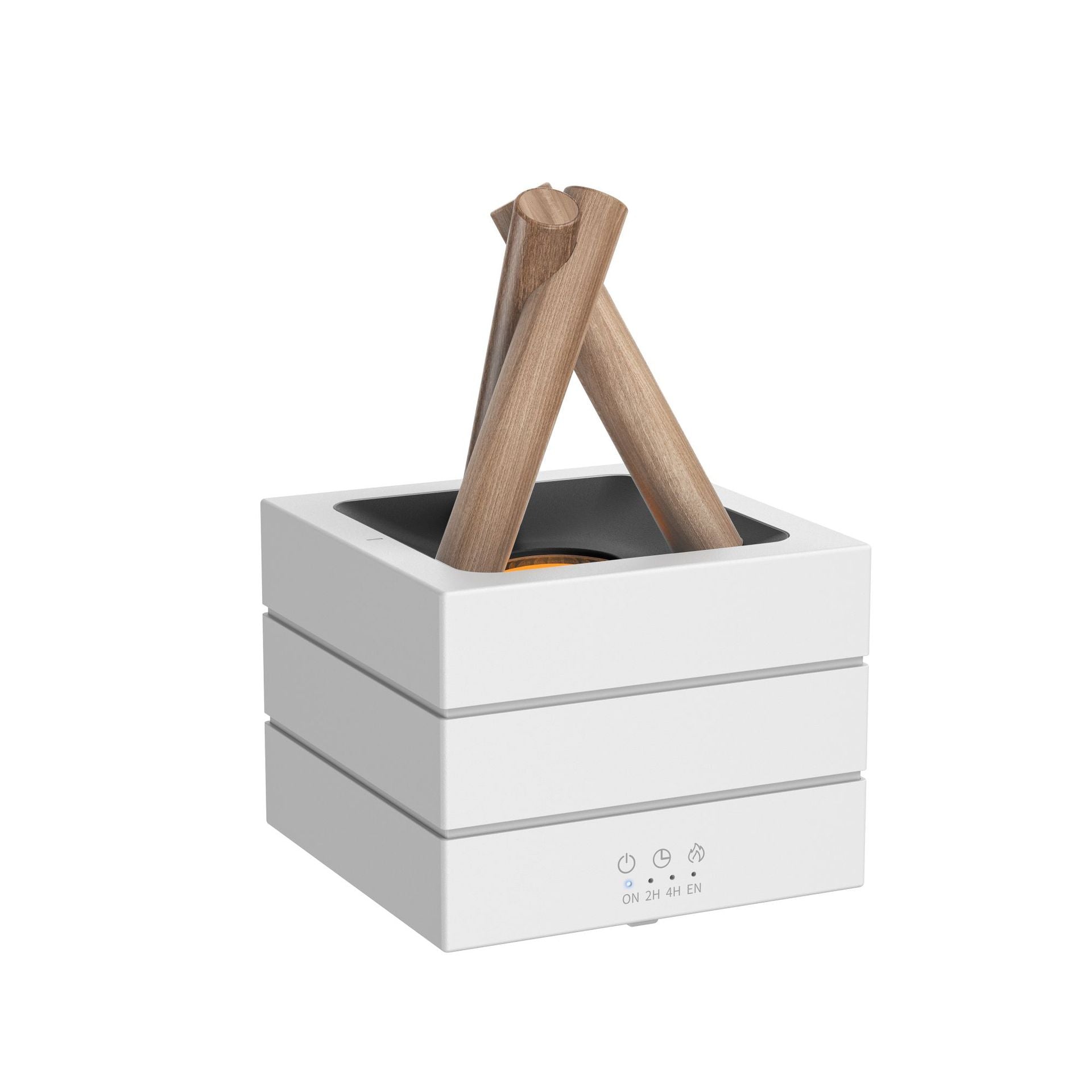 Flame Effect Aromatherapy Humidifier Aroma Diffuser Desktop Usb Plug-in Heavy Fog Humidifier USB Desktop Diffuser With Large Mist Essential Oil Compatible 7-Color LED Light VK602 White USB plug in