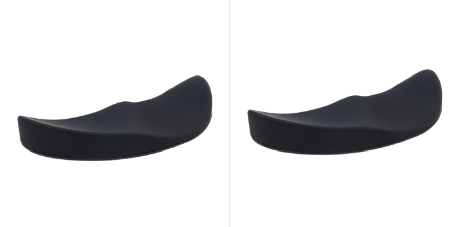 Ergonomic Mouse Wrist Rest Mouse Pads Silicon Gel Non-Slip Streamline Wrist Rest Support Mat Computer Mouse Pad For Office Gaming PC Accessories Black set Left hand