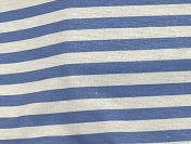 Striped Long-sleeved Hoodie For Women Blue